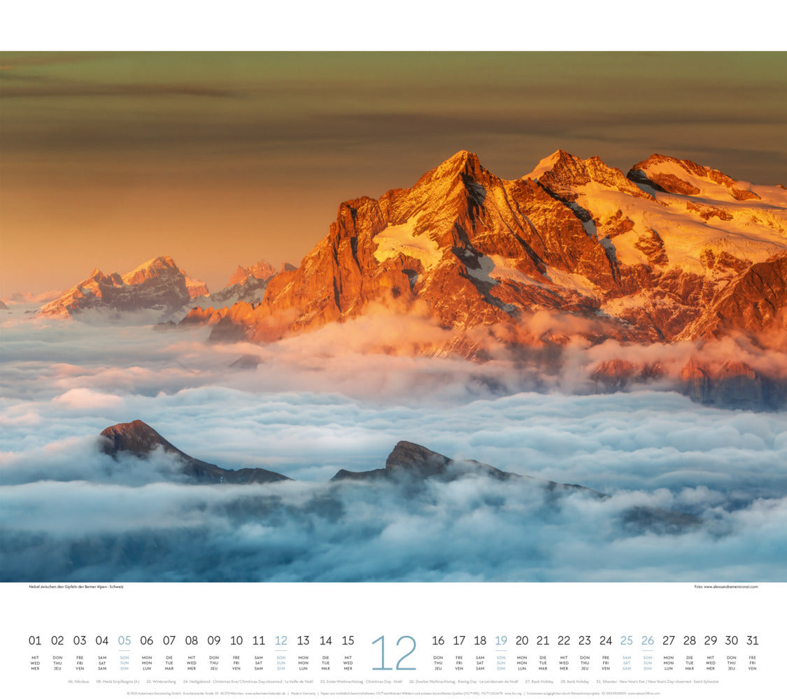 Phantastische Landschaften Kalender 2027 (48 x 54 cm)