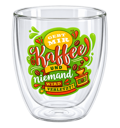 Doppelwandige Gläser 2er-Set Retro Design