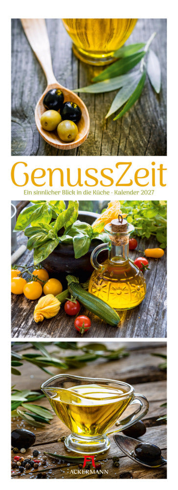 GenussZeit Triplet-Kalender 2027 - Ein sinnlicher Blick in die Küche.