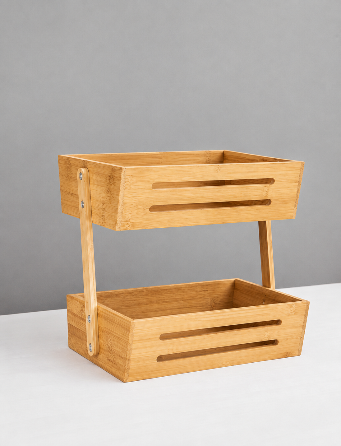 Bambus Organizer 2 Ebenen