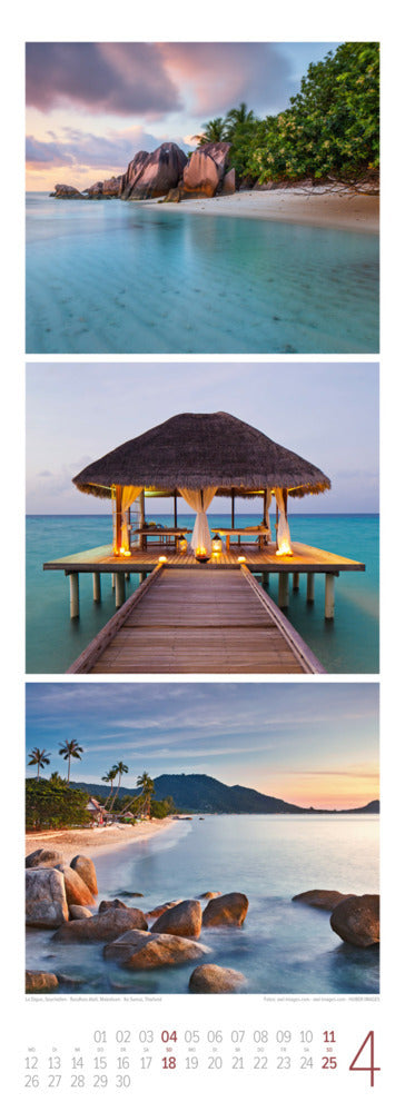 BeachTime Triplet-Kalender 2027 - Sonne, Sand & Meer (66 x 24 cm)