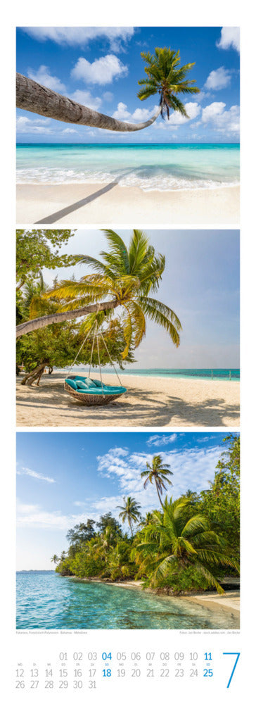 BeachTime Triplet-Kalender 2027 - Sonne, Sand & Meer (66 x 24 cm)