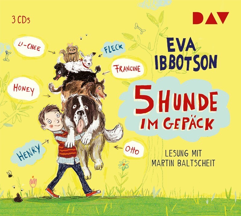 5 Hunde im Gepäck, 3 Audio-CDs (Eva Ibbotson)