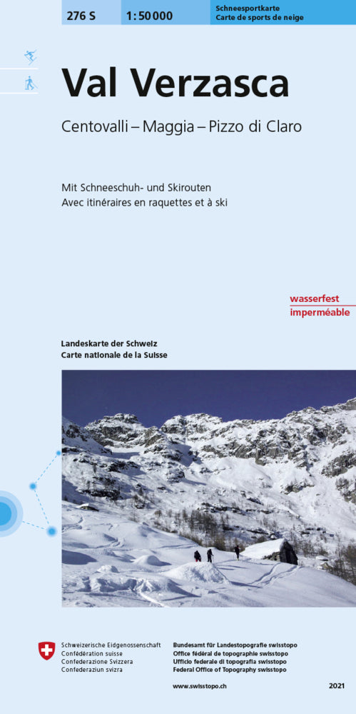 276S Val Verzasca Schneesportkarte (Bundesamt Für Landestopografie Swisstopo)