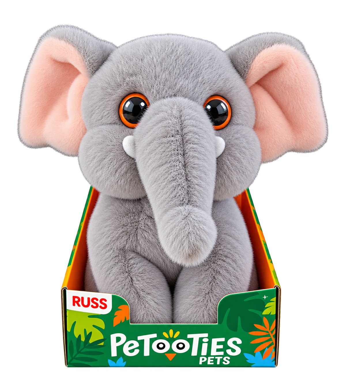 Plüsch Elefant  "Michaela" sitzend mit grossen Glitzeraugen