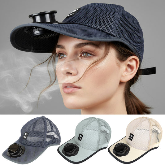 Cap "Fresh" mit Ventilator, solar- und USB-betrieben