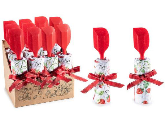 Geschirrtuch "Glückskäfer" mit Silikonspatel