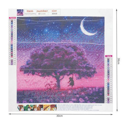 Diamond Painting "Mondnacht" (30 x 30 cm)