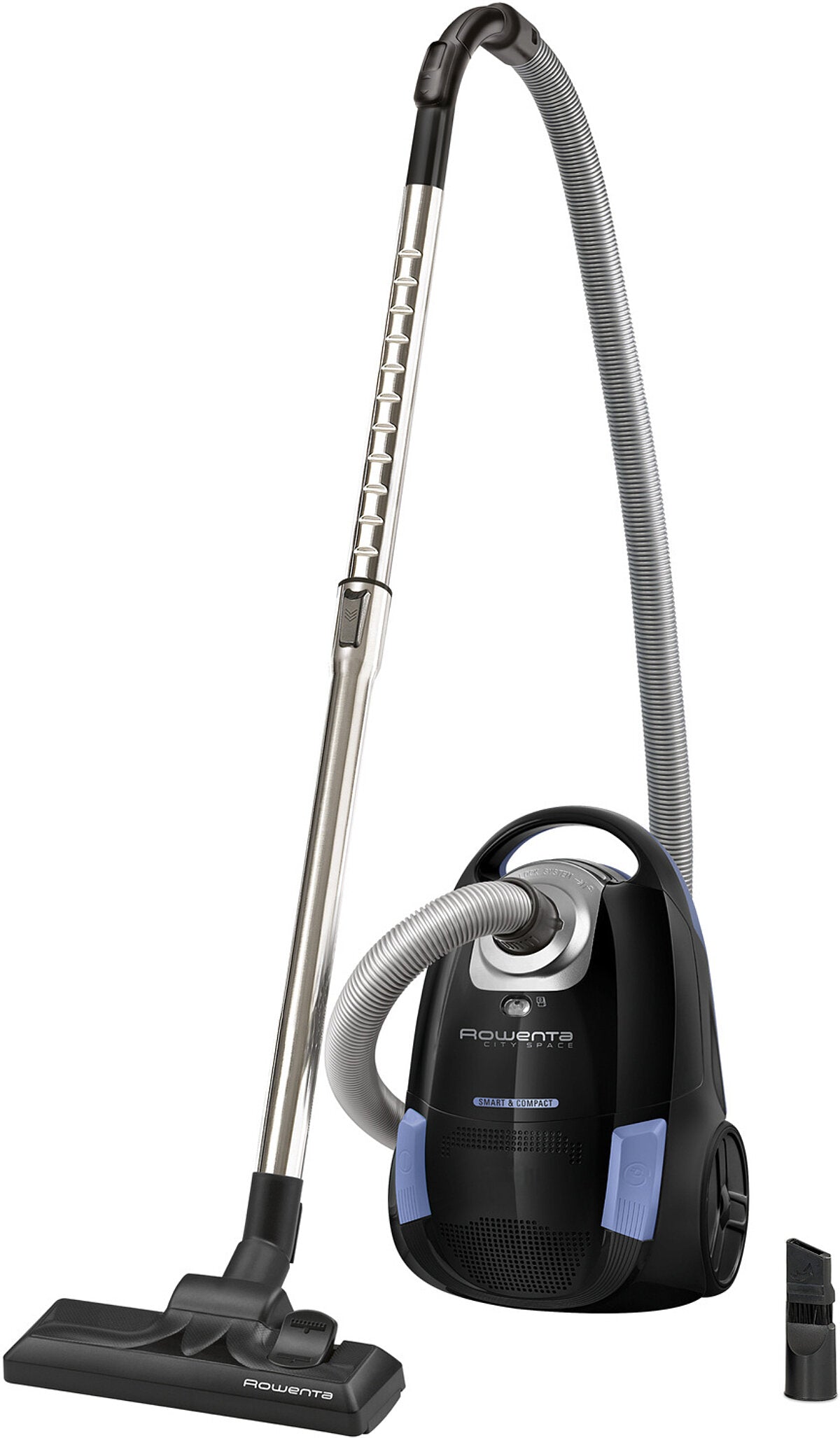 Rowenta Bodenstaubsauger "City Space" (schwarz/blau, 750 W)