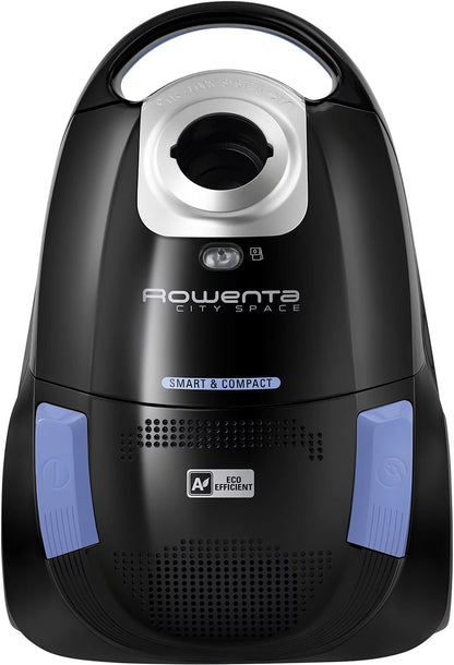 Rowenta Bodenstaubsauger "City Space" (schwarz/blau, 750 W)
