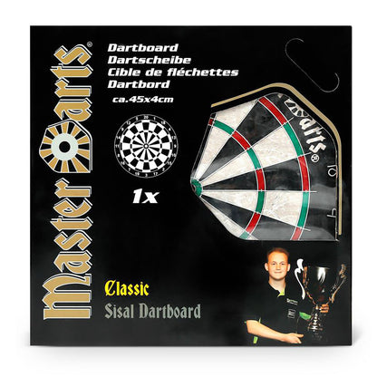 Masterdarts klassische Dartscheibe für Steeldarts (Ø 45 cm, 4 cm)