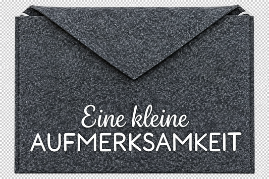 Filz-Geldgeschenk Umschlag  "Eine kleine Aufmerksamkeit"