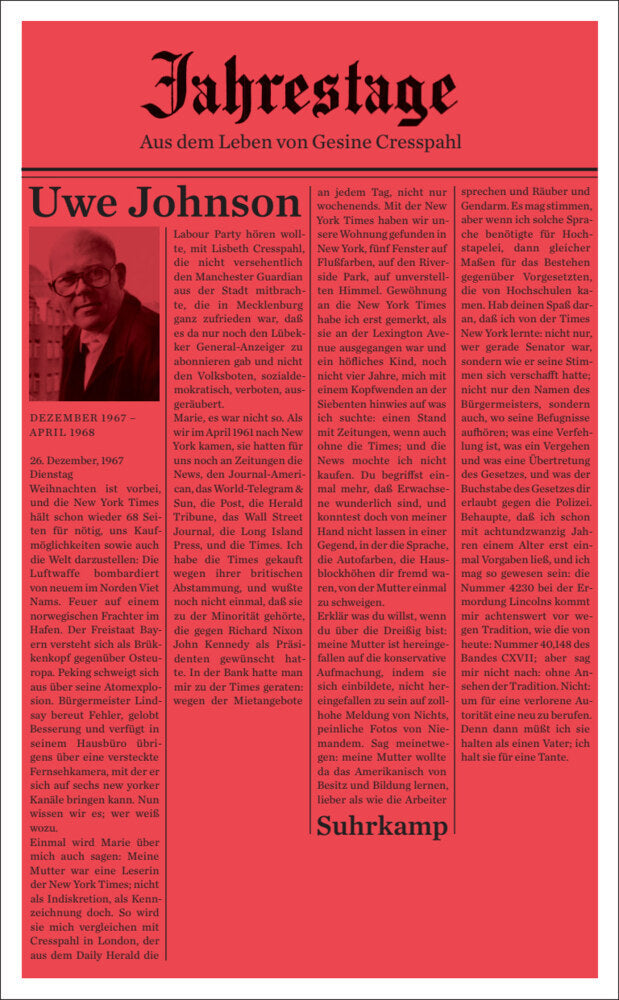 Jahrestage 2.Bd.2 (Uwe Johnson)