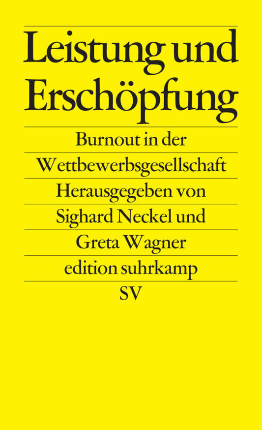 Leistung und Erschöpfung (Sighard Neckel)