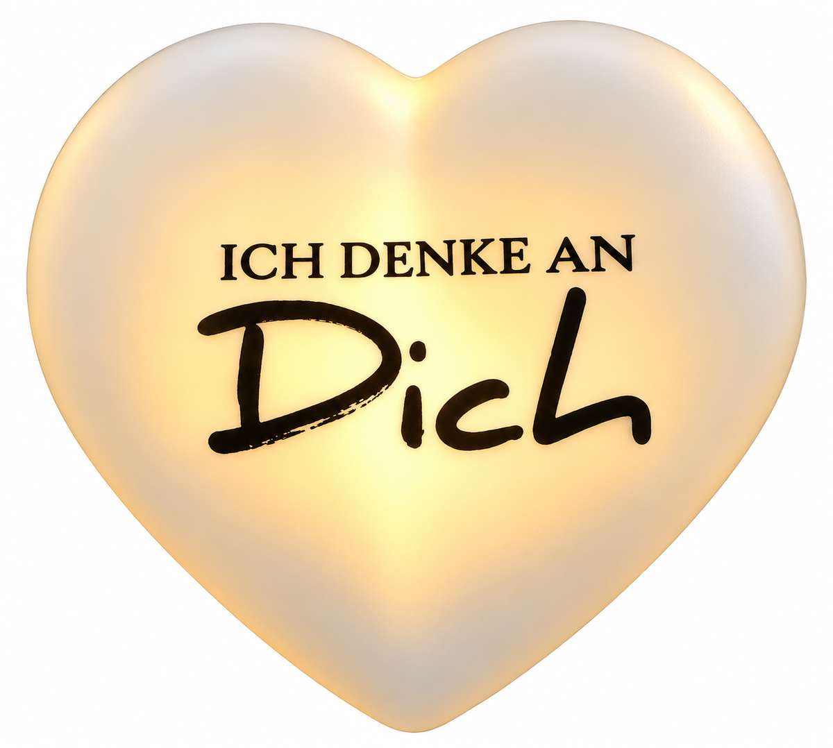 LED-Herz "Ich denke an dich" (5.5 x 6 cm)