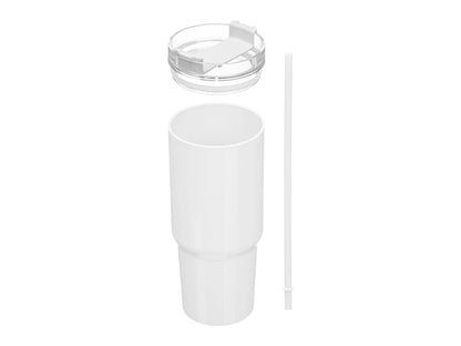 450-ml-Strohhalmbecher, (weiss)