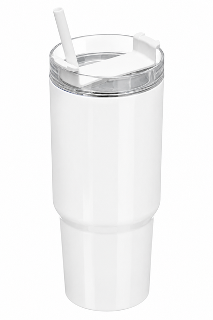 450-ml-Strohhalmbecher, (weiss)