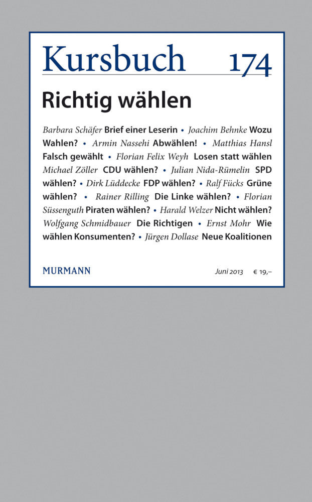 Kursbuch Nr. 174 (Armin Nassehi)