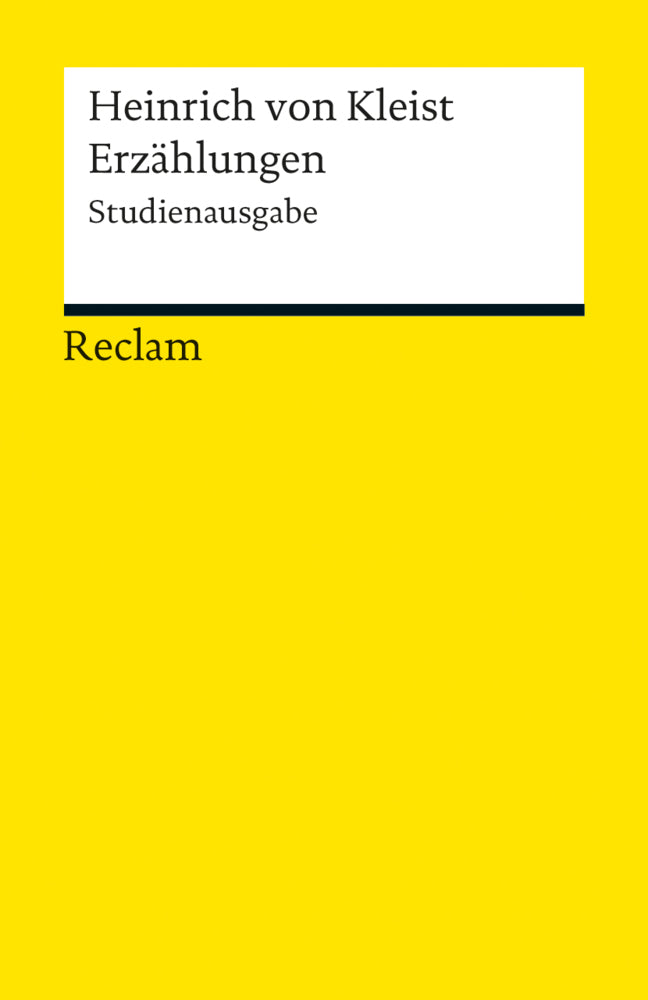 Erzählungen. Studienausgabe (Heinrich Von Kleist)