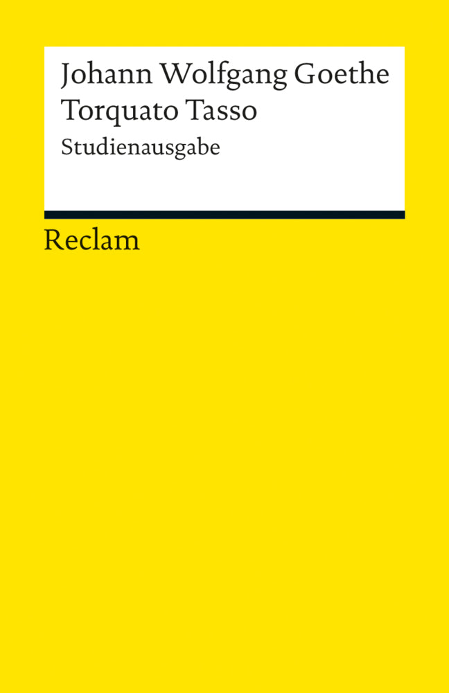 Torquato Tasso. Studienausgabe (Johann Wolfgang Von Goethe)