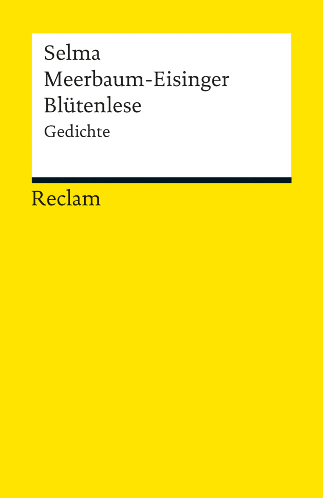 Blütenlese. Gedichte (Selma Meerbaum-Eisinger)