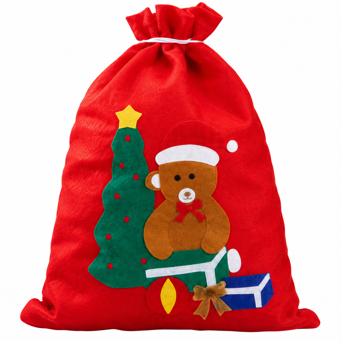 Geschenksack Xmas, Teddybär (ca. 30 x 40 cm)