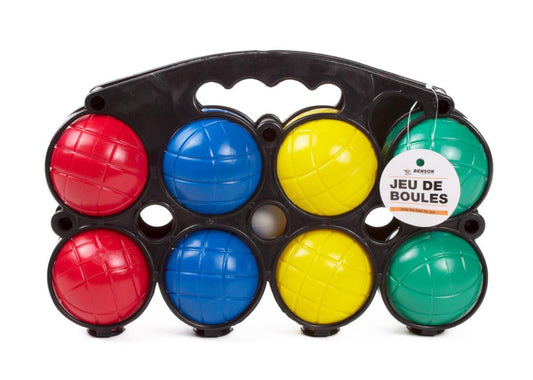 Boule-Spiel mit 8 Kugeln und Markierungsball