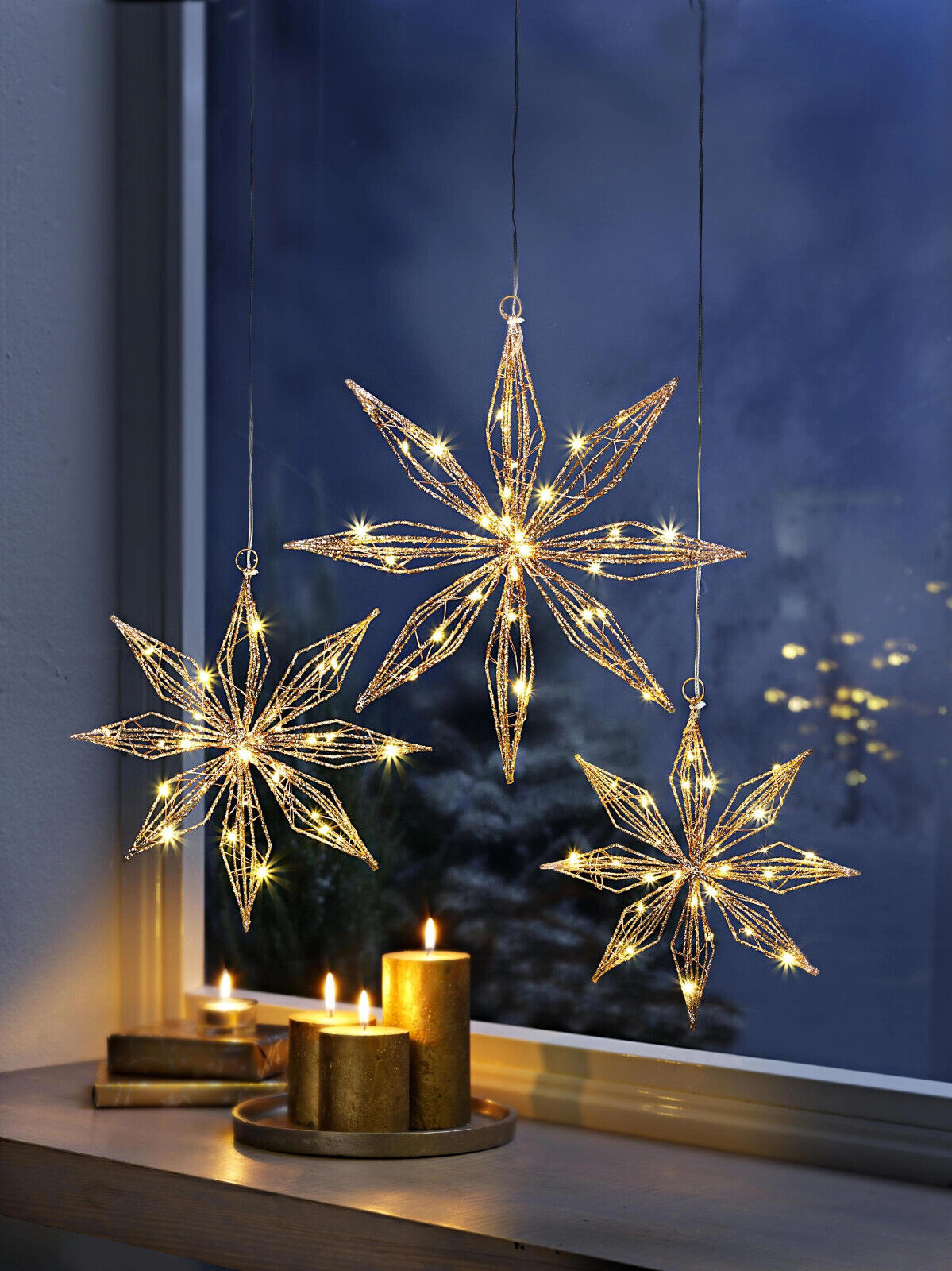 LED-Hängedeko Stern "Shine" 25cm
