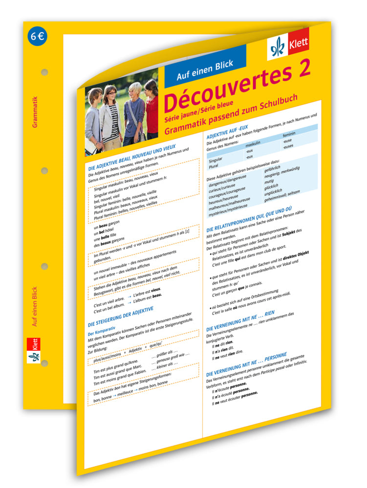 Découvertes 2. Série jaune und Série bleue - Auf einen Blick: Grammatik passend zum Schulbuch