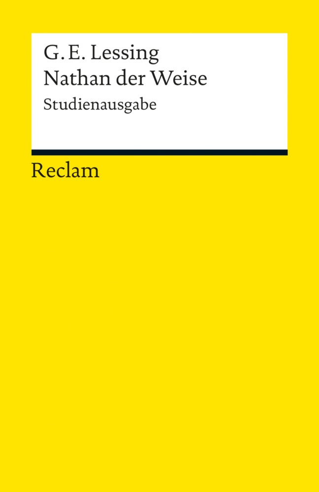 Nathan der Weise. Studienausgabe (Gotthold Ephraim Lessing)