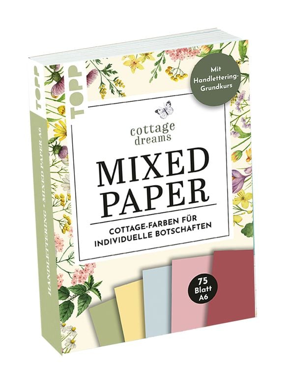 Handlettering Mixed Paper Block Cottage