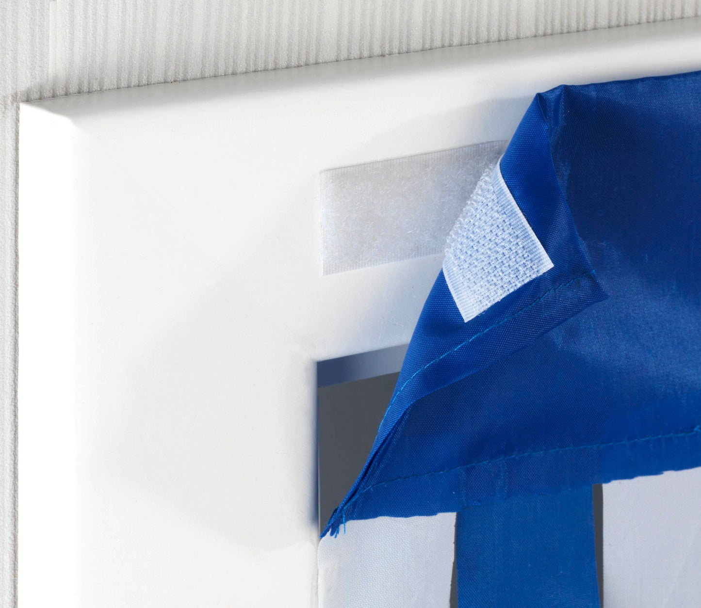 Türvorhang blau-weiss