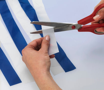 Türvorhang blau-weiss