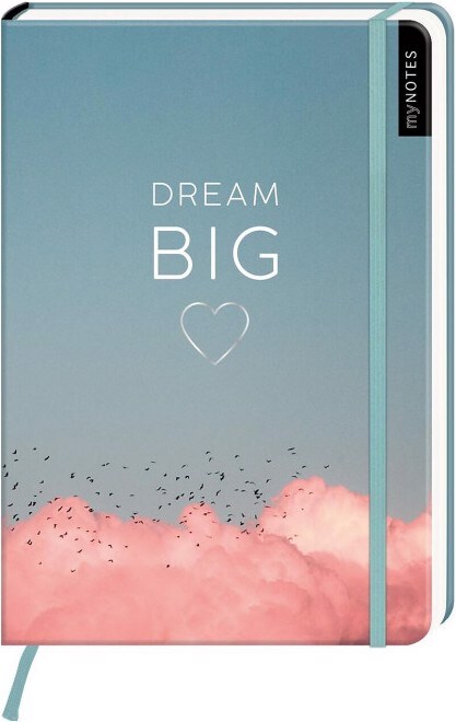 Ars Edition Notizbuch A5 dotted myNOTES Dream Big (A5, Kariert)