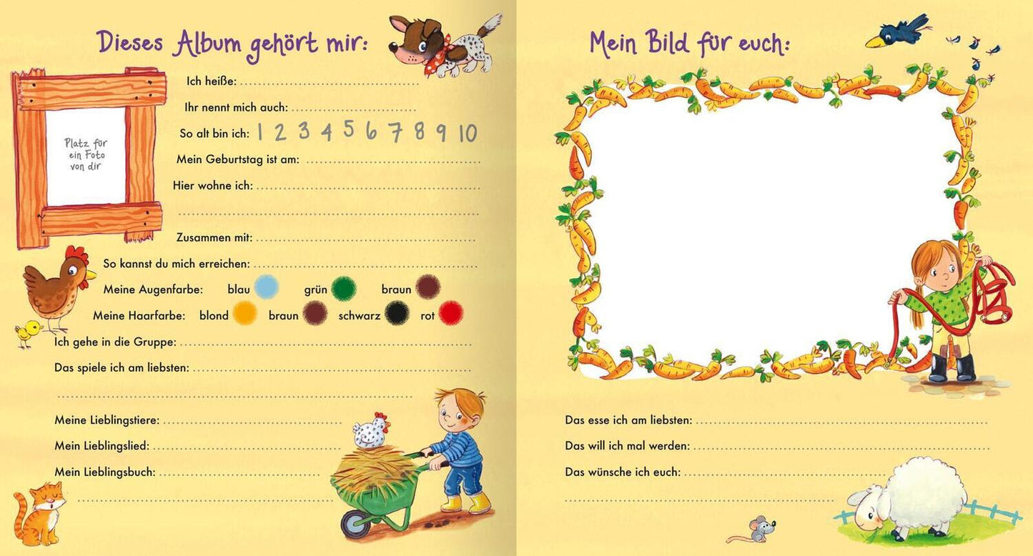 Ars Edition Freundebuch Kindergarten Bauernhof (Deutsch, 2022)