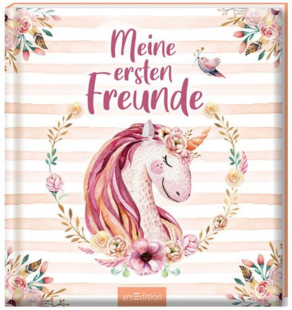 Ars Edition Freundebuch Einhörner Aquarell