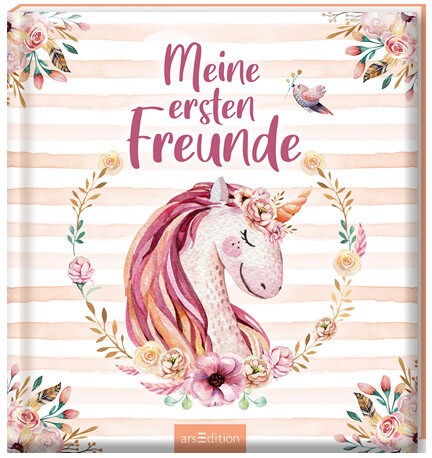 Ars Edition Freundebuch Einhörner Aquarell