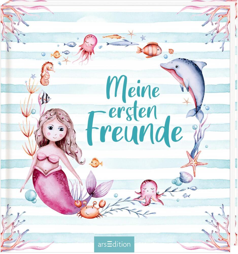 Ars Edition Freundebuch - Meerjungfrauen
