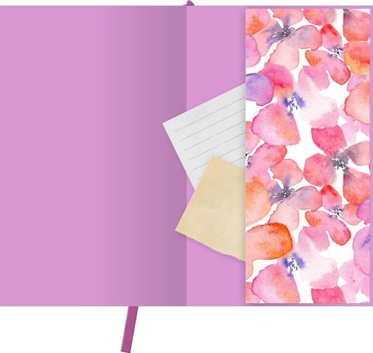 myNOTES Papeterie: Notizbuch A6 Blumentr