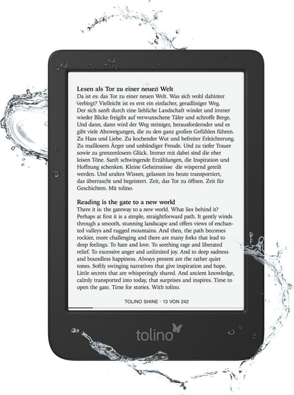 tolino Shine (6", 16 GB, Schwarz)