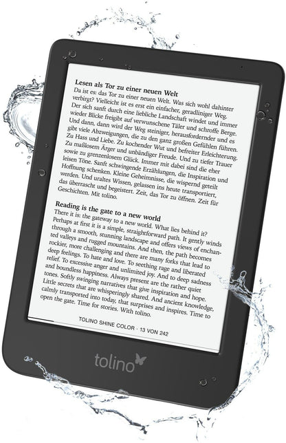 tolino Shine Color (6", 16 GB, Schwarz)