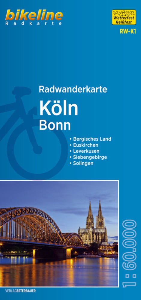 Bikeline Radkarte Radwanderkarte Köln / Bonn (Esterbauer Verlag)
