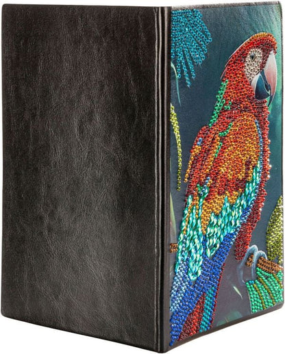 Diamond Painting Notizbuch (Motiv: Papagei, DIN A5)