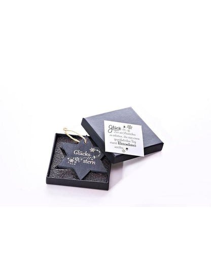 Geschenkset "Glücksstern" aus Schiefer
