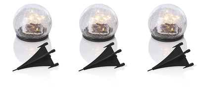 Solar-Gartenstecker "Cosmo" 3er-Set