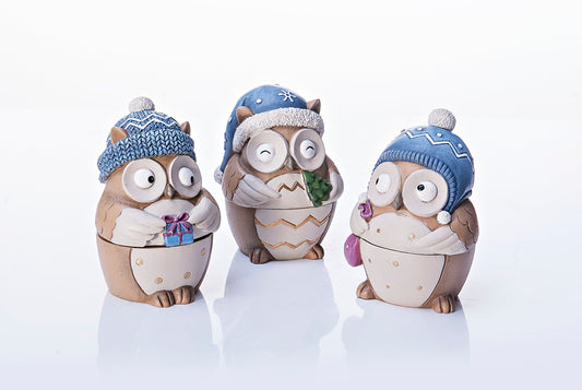 Geschenkdosen "Eulenfreunde" 3er-Set