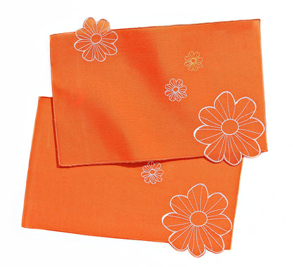Tischsets "Orange Flower" 2er-Set