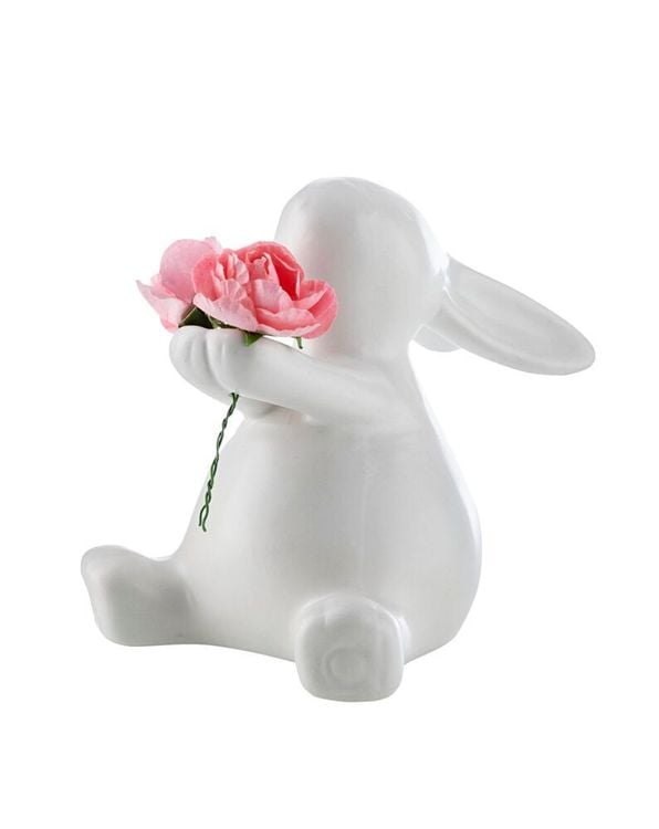 Dekohase Polly mit Blumen