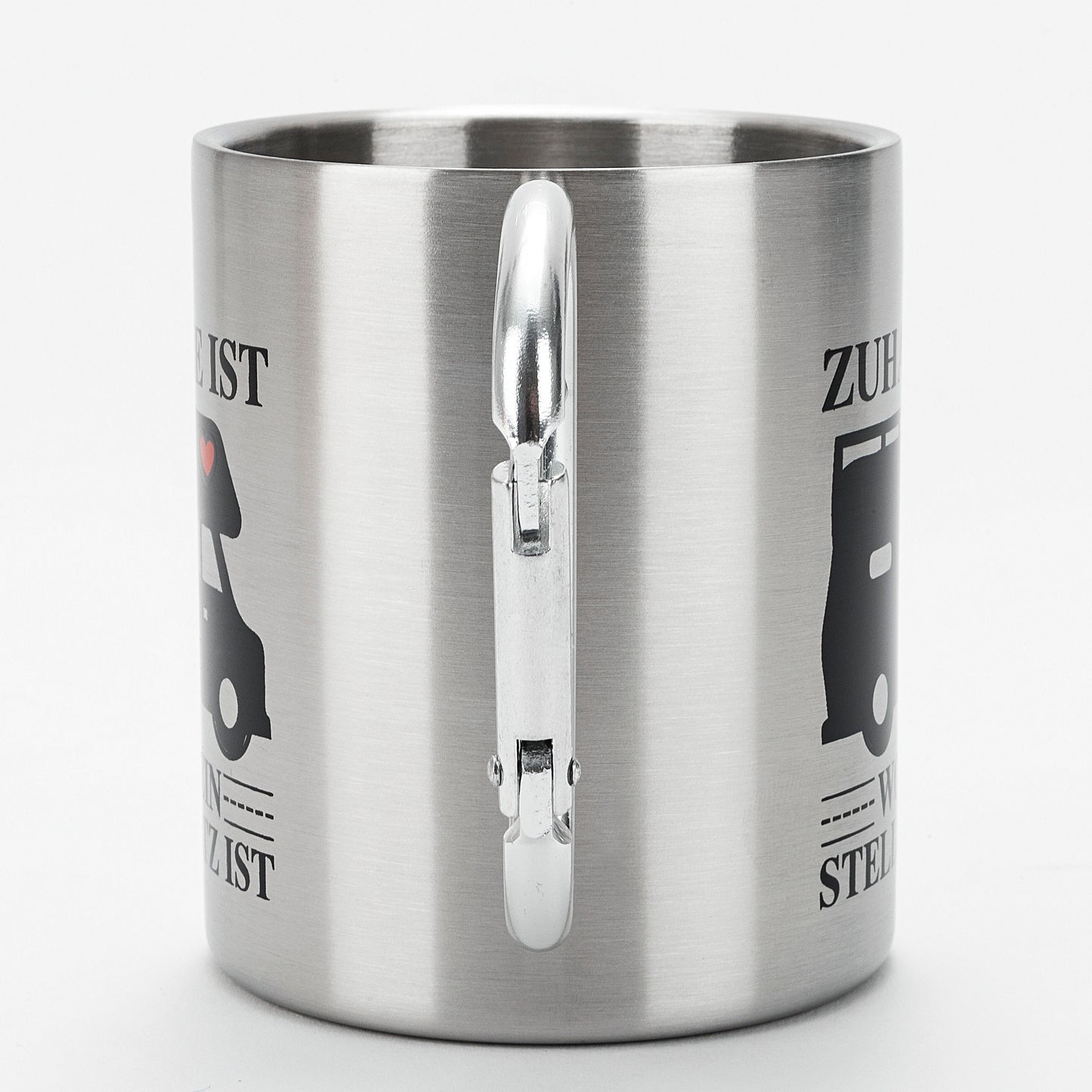 Doppelwandiger Thermo-Becher "Zuhause ist"