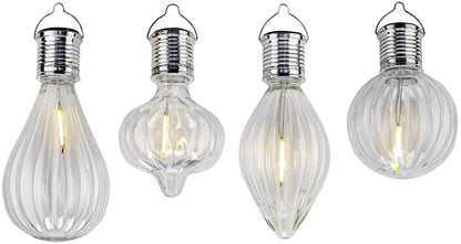Solar-Hängedeko "Lampadina" 4er-Set